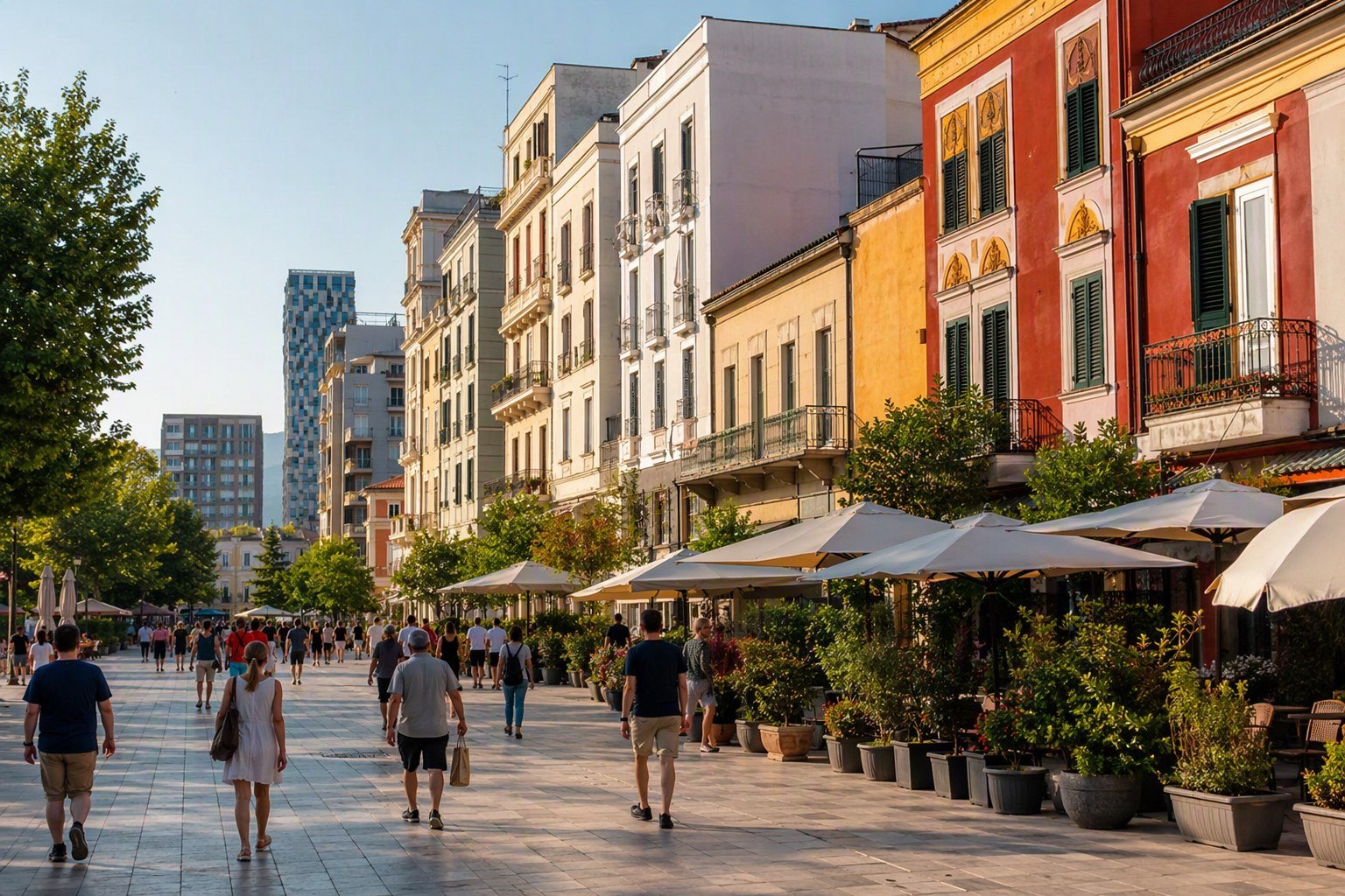 Tirana, Albania — where most new residents start their permit journey